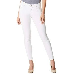 Nine West Gramercy Skinny Ankle Jeans 16 White